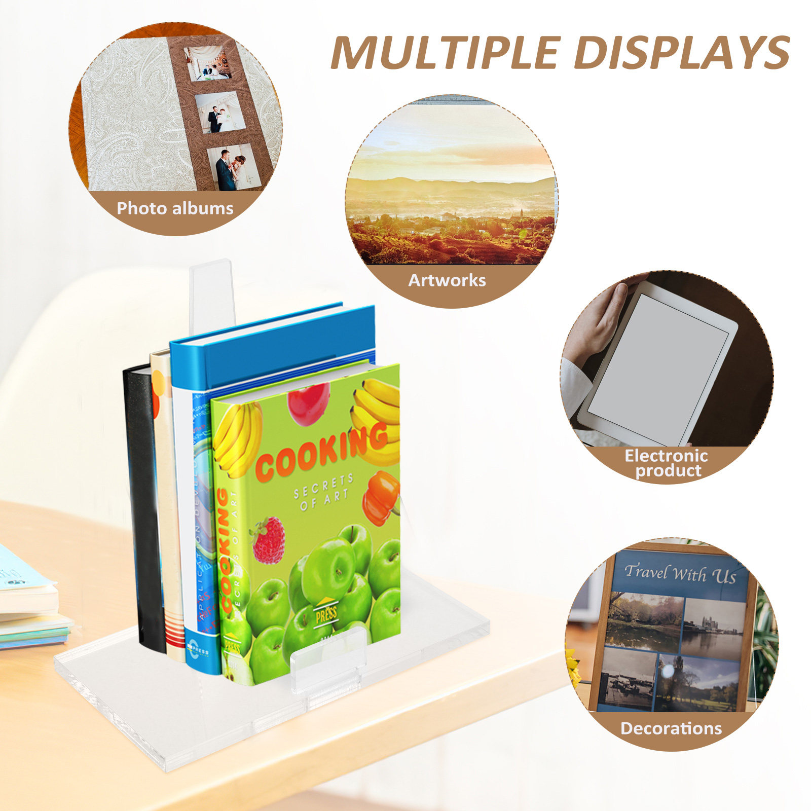 Универсальная подставка для ак – обзор и цена Clear Acrylic Book Stand Holder