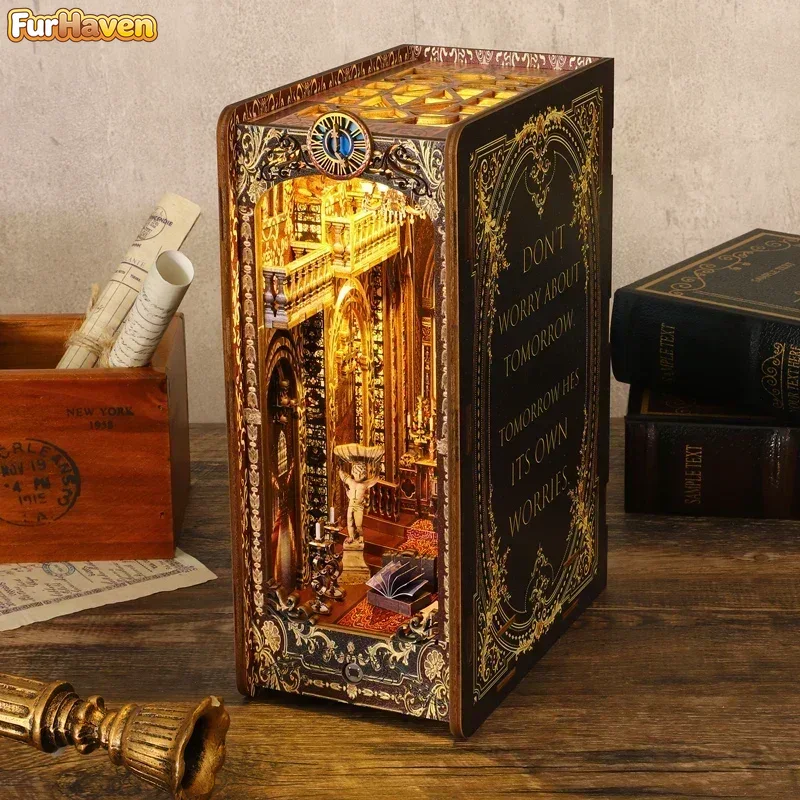 Наборы для самостоятельной сбо – обзор и цена Diy Wooden Book Nook Kit Shelf Insert