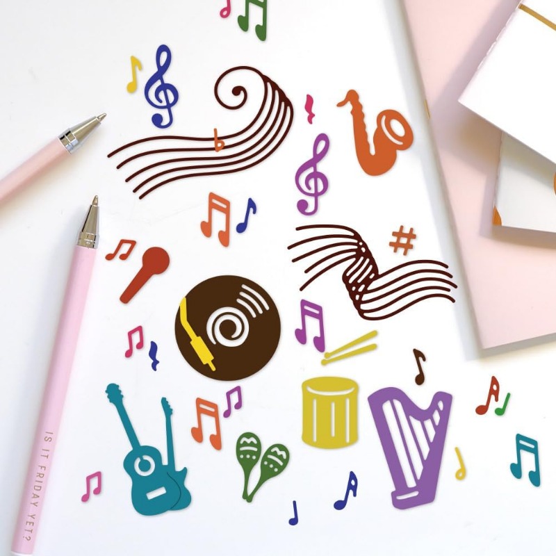 2 шт., 27 стилей, вырубные шта – обзор и цена Blank Sheet Music Notebook