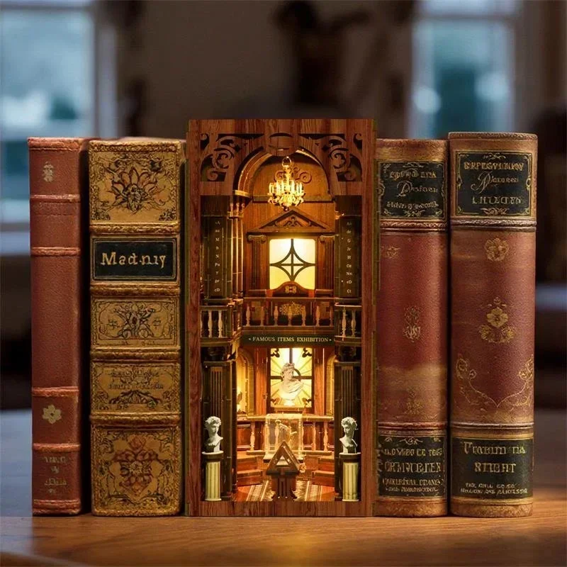 Философская библиотека Casa NE – обзор и цена Diy Wooden Book Nook Kit Shelf Insert